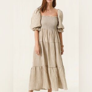 NOTHING FITS BUT Kiko Gingham Cottagecore Cotton Dress